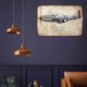 thumbnail image 3 of (TP-7874) Pintura hojalata rectangular 30*20 cm plano serie Old Crow Fighter Still Life, 3 of 9