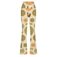 thumbnail image 6 of YueHuiYing Women's Vintage Printed High Waisted Tight Fitting Bag Fit Hip Wide Leg Trousers, 6 of 9