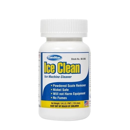 ComStar Ice Clean, 4 Ounces, Powdered Ice Machine Descaler, Removes Hard Scale Deposits, Nickel Safe Ice Machine Cleaner, No Fumes, Protects Internal Components (90-365)