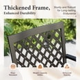 thumbnail image 4 of SUMMIT LIVING 3-Piece Metal Patio Bistro Set Outdoor Accent Furniture for Yard, Porch and Garden, Black, 4 of 10