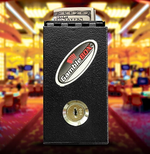 Gamblebox Metal Key Lock Gambling Casino Pocket Cash Safe Bank Helps Addictive Urges Not to Gamble Away Your Winnings Leaving the Keys Home