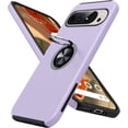 thumbnail image 1 of KOMI for Google Pixel 9 Pro XL Case, Slim Fit Case for Pixel 9 Pro XL with Metal Ring Holder Kickstand, Dual Layer Shockproof Protective Phone Case for Google 9 Pro XL 6.8", Purple, 1 of 5