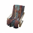 thumbnail image 3 of Amsterdam Soft Flannel Fleece Throw Blanket, Small Town of Vintage Houses, Cozy Plush for Indoor and Outdoor Use, 60" x 80", Burnt Sienna Turquoise, by Ambesonne, 3 of 5