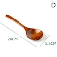 thumbnail image 6 of Kitchen Wooden Long Handle Ladle Soup Ladle Retro Japanese Wood Spoon UteX W231, 6 of 9