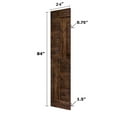 thumbnail image 4 of S SERIES 24in. X 84in.Kona Coffee Finished DIY Knotty Pine Wood Sliding Barn Door Slab, 4 of 5