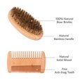 thumbnail image 2 of Kit de cuidado de barba Sminiker, aceite, bálsamo, champú, acondicionador, cepillo, peine y tijeras para bigote. Cuidado de la barba. Regalos únicos para hombres. Kit para el crecimiento y recorte de, 2 of 7