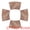 Khaki, variant on Unique Bargains 4pcs Wedge Placemats Black 17.7"x11.8"