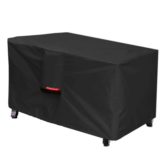 Porch Shield Housse de Foyer de Patio - Housse de Table de Feu Rectangulaire Extérieure 600D Imperméable - 48 x 28 Pouces, Noir