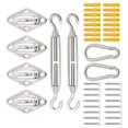thumbnail image 1 of 6 MM 40 Pcs Stainless Steel Shade Sail Hardware Kit Triangle Rectangle Sun Shad, 1 of 10
