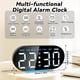thumbnail image 3 of Despertador Digital Radiocontrolado con Pantalla LED, Luz , Función de Repetición y Reloj de Mesa Azul., 3 of 5