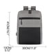 thumbnail image 4 of Mochila de tres piezas gris, carga USB, alta capacidad, de negocios Oxford, para hombres, 4 of 9