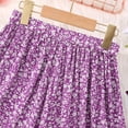 thumbnail image 5 of Girls Floral Print Long Skirt Bohemian Style A-Line Maxi Skirts for Summer Vacation Beach Casual Outfit, 5 of 7