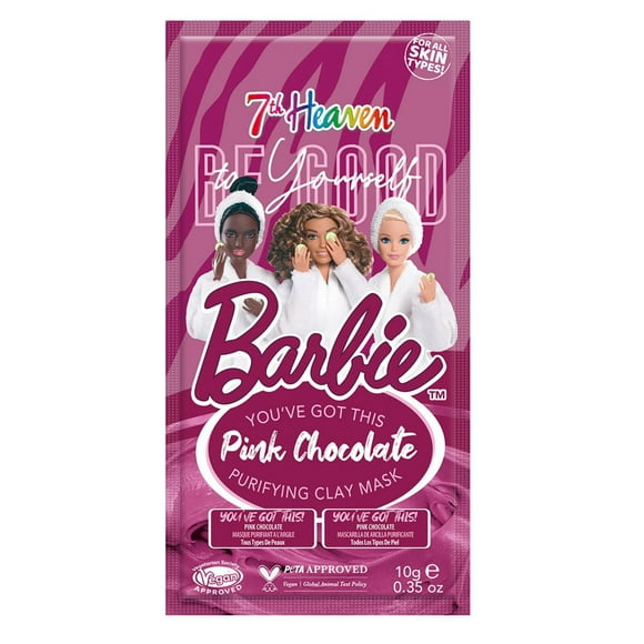 7th Heaven Barbie Pink Chocolate Clay Mask, 10mL Purifying