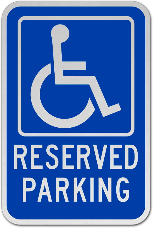 12x18 Reserved Parking Parents Print White and Black Notice Parking Metal Large Sign 4 Pack of Signs 