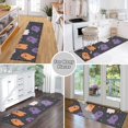 thumbnail image 6 of Yayeee Runner Rug for Bedroom 2'x6' Machine Washable Hallway Non Slip Mat, Orange Halloween Ghosts, 6 of 8
