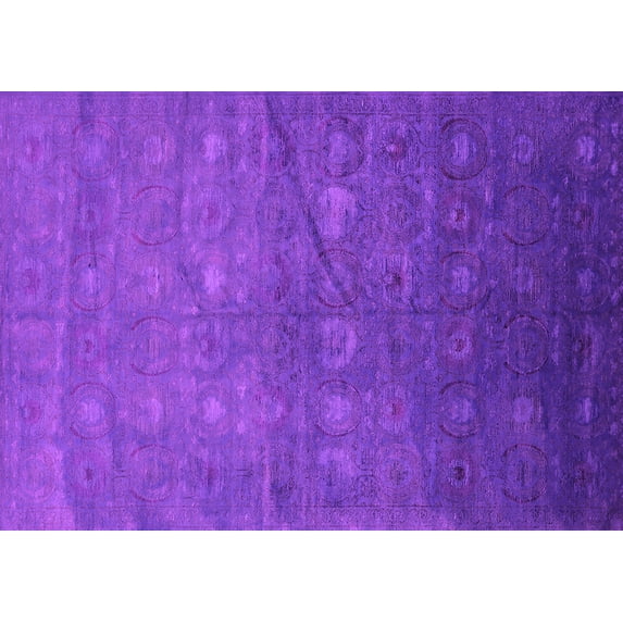 Ahgly Company Indoor Rectangle Oriental Pink Industrial Area Rugs, 2' x 5'