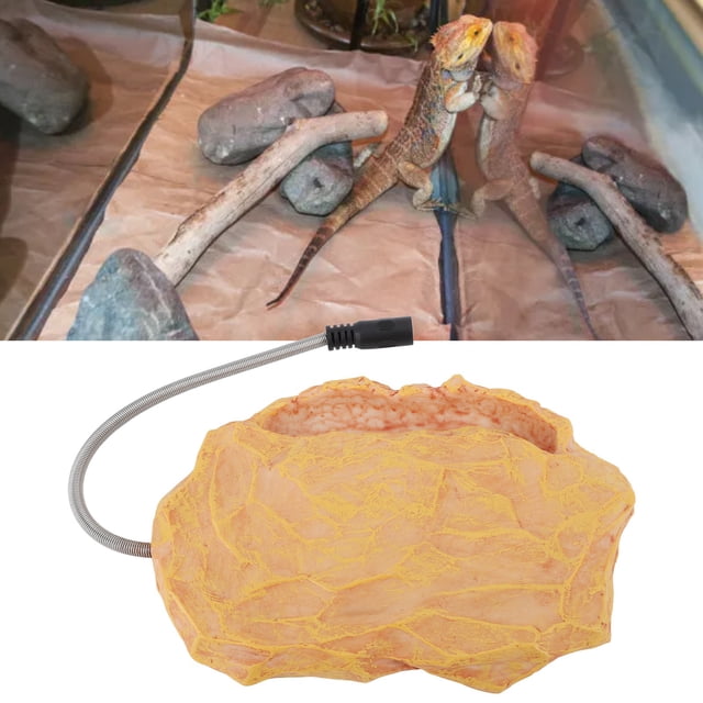 Roca De Calor Para Reptiles, Calentador De Roca Con Temperatura Controlada, Resina Ambiental Para Lagarto