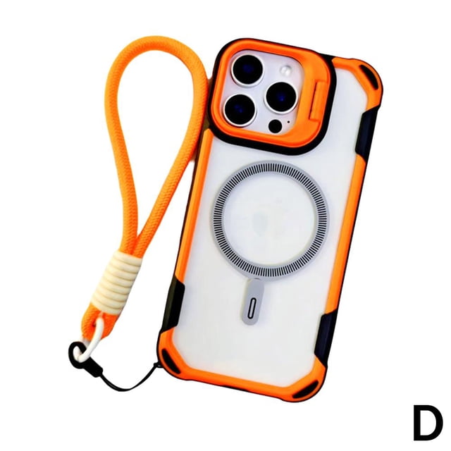 CUJM Mobile Phone Case For #iphone# 13 123 14 15 16 Series With Wrist Strap Anti L