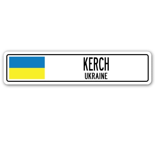 SignMission SSC-Kerch Ua Street Sign - Kerch, Ukraine