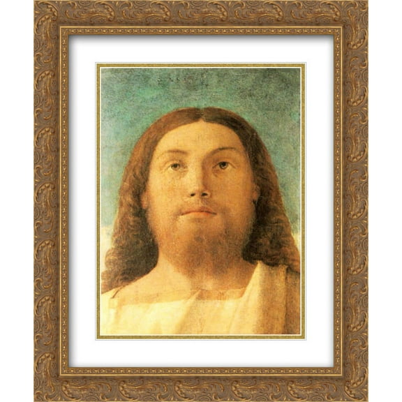 Giovanni Bellini 2x Matted 20x24 Gold Ornate Framed Art Print 'The Redeemer'