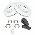 thumbnail image 2 of Front Performance Brake Pad & Rotor Kit Brake Pads Brake Rotors Set Ceramic Premium G-Coated Compatible with 2009-2014 Nissan Cube 2007-2012 Sentra Versa, 2 of 4