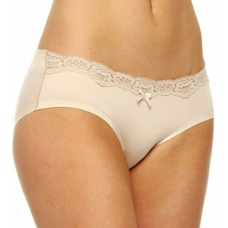 Women s Maidenform 40861 Comfort Devotion Embellished Hipster Panty (Latte/Ivory 8)