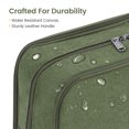 thumbnail image 5 of WANDF Large Toiletry Bag for Men Women,3 Compartments Travel Size Toiletry with Wet Pocket,Cosmetic Organizer with Brush Slots,Hanging Water-Resistant Dopp Kit Shave Bag(Green), 5 of 14
