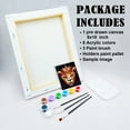thumbnail image 5 of VOCHIC Canvas Painting Kit Pre Drawn Canvas for Painting for Adults Party Kits Paint and Sip Party Supplies 8x10 Canvas to Paint 8 Acrylic Colors,3 Brush,1 Pallet Paint Art Set, 5 of 5