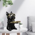thumbnail image 3 of Resina Bulldog Estatua Moda Creativa Fresca Decorativa Moderna Estatuilla negro Sunnimix Estatua de bulldog, 3 of 8