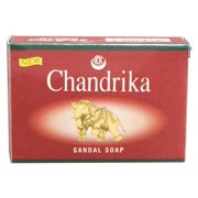 Chandrika Sandal Soap, Pack of 10: Vegan Friendly, Organic Bar Soap for Men and Women