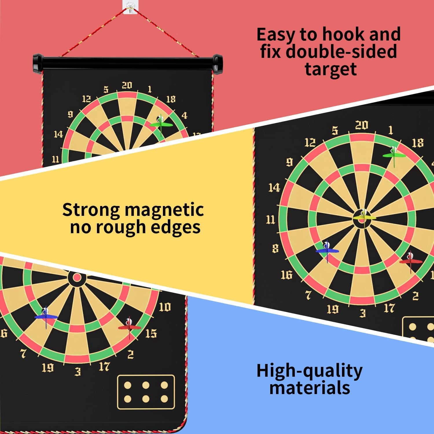 Magnetic Dart Board Outdoor Game for Kids with 12 Darts, Best Toys Gifts for Teenage Boys Girls Age 5 6 7 8 9 10 11 12 13 14 15 16 Years