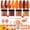 Orange, variant on Modelones Dip Powder Nail Kit Starter, 4 Colors Nude Brown Dipping Powder Repair Liquid Set with Recycling Tray for French Nail Art Salon DIY at Home Manicure