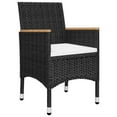 thumbnail image 2 of vidaXL 5 Piece Garden Dining Set Black, 2 of 5