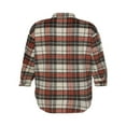 thumbnail image 4 of Chemise-veste Manteau à Carreaux Décontracté à Col Rabattu et Manches Longues pour Femmes, 4 of 6
