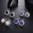 thumbnail image 3 of Pendientes de moda estilo étnico bohemio retro exagerados con hebilla de ojo de gato Pendientes de joyería Material duradero Uso versátil, 3 of 5