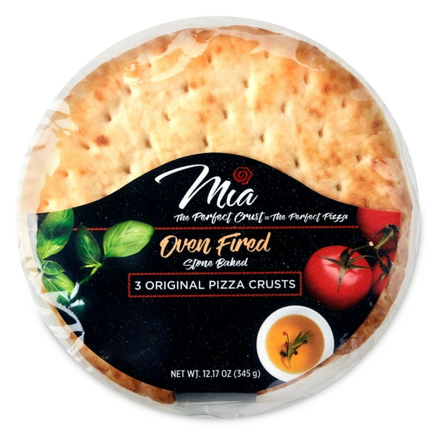Mia 7" Oven Fired Pizza Crust, Original, 3 Count, 345g