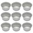 thumbnail image 1 of EeaseMX 50 cuencos de aluminio de 258 ml, redondos, desechables, para barbacoa, para tartas y pasteles caseros, 12 x 4,1 cm (sin tapa), 1 of 7