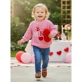 thumbnail image 3 of Jxzom Toddler Baby Boy Girl Valentines Day Sweaters Oversized Long Sleeve Letters Warm Winter Knit Sweater Newborn Cute Fall Winter Clothes, 3 of 9