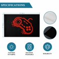 thumbnail image 6 of Red Game Controller Placemats Set of 4, Modern Art Gaming Handheld Black Placemats for Dining Table, Place Mats for Kitchen Tabletop, Waterproof Wipeable Dining Table Mats Set, 6 of 9