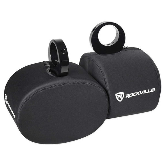 Pair Rockville RWBC69 Neoprene Covers For 6x9" Marine Wakeboard Tower Speakers
