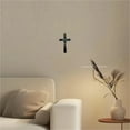 thumbnail image 7 of Antique Silver Crucifix Wall Cross-St. Benedict Metal Wall Art-5.0 InchX2.7 Inch Black Enamel Give Blessing and The Spiritual Sacred:Faith Gift for your Acquaintances, 7 of 7