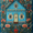 Folk House Floral, variant on Coastal Seascape Wildflowers Oil Canvas Print, Wall Art for Living Room Bedroom Kitchen Dining Room Office Home