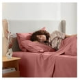 thumbnail image 6 of Twin XL Sheets Set- 3 Piece Twin XL Bed Sheets, Deep Pocket, Hotel Luxury, Extra Soft, Breathable and Cooling, Pink Clay Sheets for Twin XL Sheet Set, 6 of 9