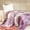 Purple, variant on Lightweight Plush Fleece Super Soft Warm Cozy Throw Sofa Bed Couch Blanket (King Size 79 x 91", Purple Leaf)