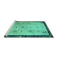 thumbnail image 2 of Ahgly Company Machine Washable Indoor Rectangle Oriental Turquoise Blue Asian Inspired Area Rugs, 2' x 3', 2 of 4