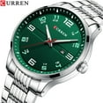 thumbnail image 2 of CURREN Fashion Design Stainless Steel Quartz Watches Casual Simple Wristwatches for Man Date Luminous Hands Wristwatch 8411, 2 of 5
