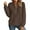 Coffee, variant on Women's Half Zip Quilted Pullover Tops Casual Trendy Sweatshirts Crew Neck Long Sleeve Tops Textured Solid Casual Fashion Fall Outfits Gold S
