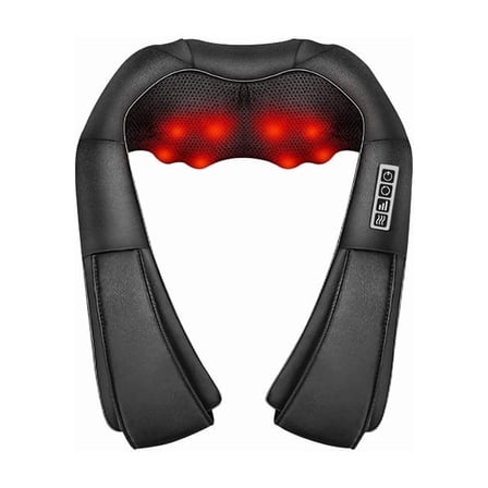 Shiatsu Neck Massager, Back and Neck Massager with Heat, Electric Deep Tissue 3D Kneading Massage Pillow for Back, Shoulder, Muscle Pain Relief, Office & Home & Car Use, Gift for Women and Men
