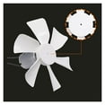 thumbnail image 4 of RV Exhaust White Vent Fan Blade with 12V D-Shaft RV Fan Motor and 2 Screws Replacement 6 Inch for RV Bathroom Camper Mobile Home ,Rv Camper Accessories, 4 of 6