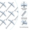 thumbnail image 3 of 10 Pcs Self Tapping Screws for Machine Carbon Steel Silver Color 0.5 Inch Long, 3 of 8